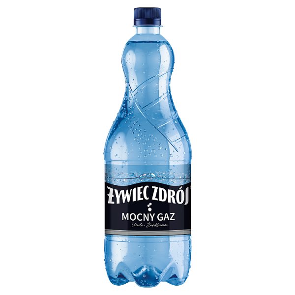 Żywiec Zdrój Mocny Gaz Woda źródlana 1l doliczana jest kaucja 50 gr 