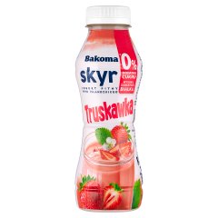 Bakoma Skyr jogurt pitny typu islandzkiego truskawka 300 g