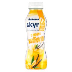 Jogurt pitny Bakoma Skyr 0% cukru owoce wanilia 