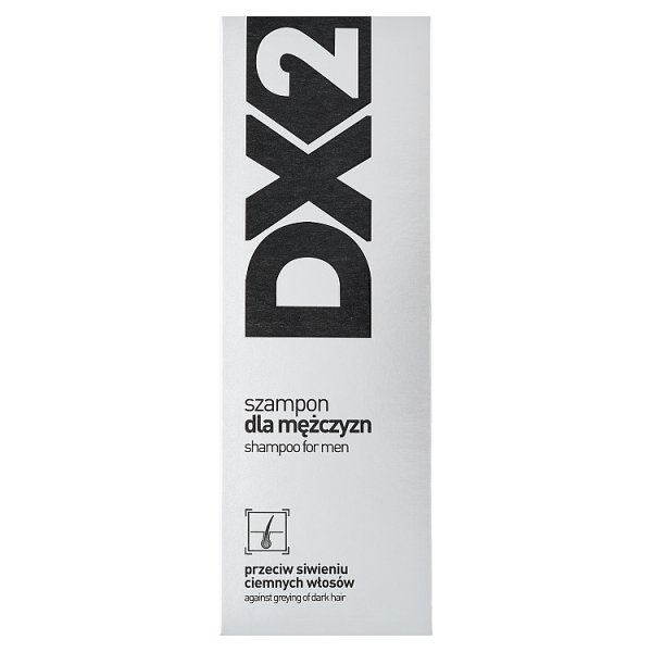 DX2 Szampon dla mężczyzn przeciw siwieniu ciemnych włosów 150 ml