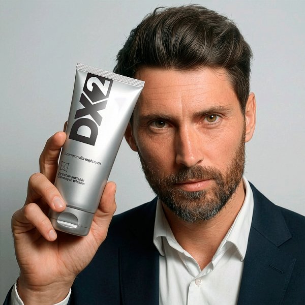 DX2 Szampon dla mężczyzn przeciw siwieniu ciemnych włosów 150 ml