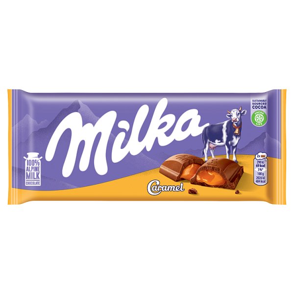 Milka Caramel czekolada mleczna z karmelem - 90 g