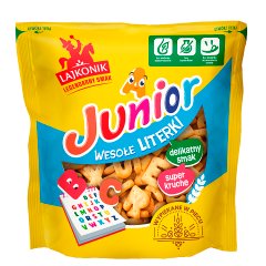 Lajkonik Junior Wesołe Literki Krakersy solone 120 g
