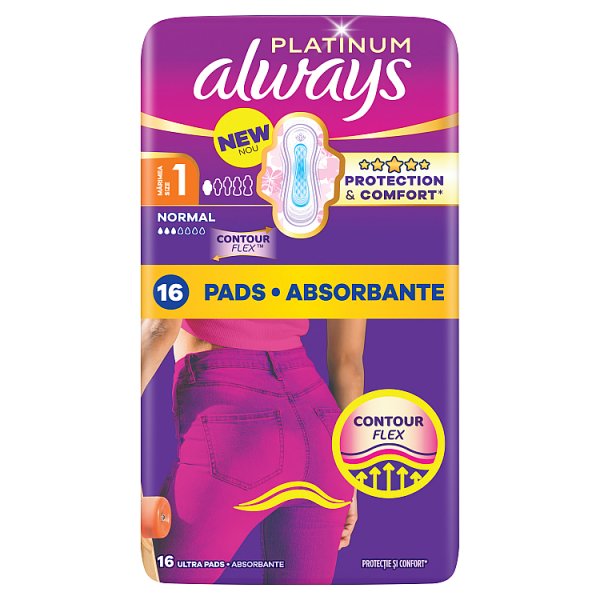 Always Platinum Podpaski Normal (Rozmiar 1) 16 Sztuk