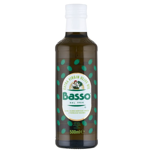 Basso Oliwa z oliwek najwyższej jakości z pierwszego tłoczenia 500 ml