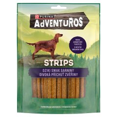 Purina AdVENTuROS Strips Uzupełniająca karma dla dorosłych psów smak sarniny 90 g