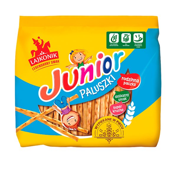 Lajkonik Junior Paluszki o smaku waniliowym 280 g