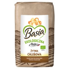 Basia Ekologiczna z Polski Mąka żytnia chlebowa typ 2000 900 g