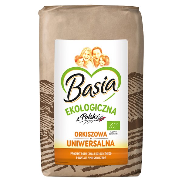 Basia Ekologiczna z Polski Mąka orkiszowa uniwersalna typ 680 900 g