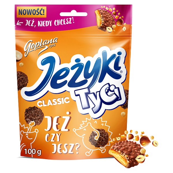 Jeżyki Tyci Classic Herbatniki w czekoladzie mlecznej 100 g