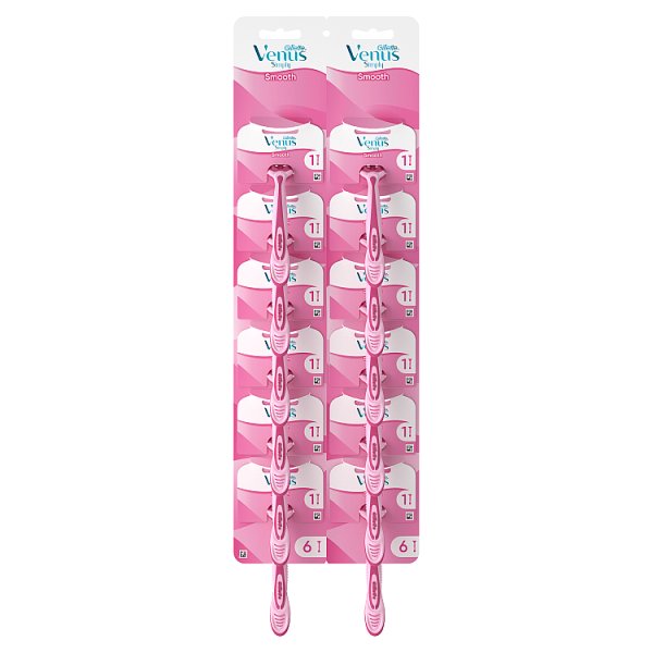 Gillette Venus Comfort Smooth Maszynki Jednorazowe Do Golenia, Opakowanie 12 Sztuk