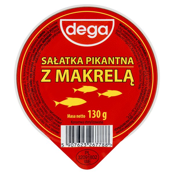 dega Sałatka pikantna z makrelą 130 g