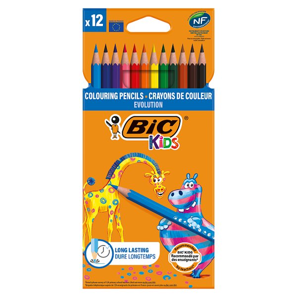 BIC Kids Evolution ECOlutions Kredki ołówkowe Pudełko 12szt
