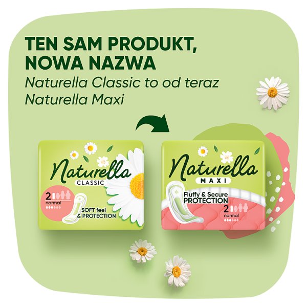 Naturella Classic Normal rozmiar 2 Podpaski ze skrzydełkami, × 18
