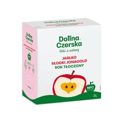 Dolina Czerska Sok tłoczony jabłko słodki jonagold 3 l
