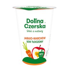 Dolina Czerska Sok tłoczony jabłko-marchew 200 ml