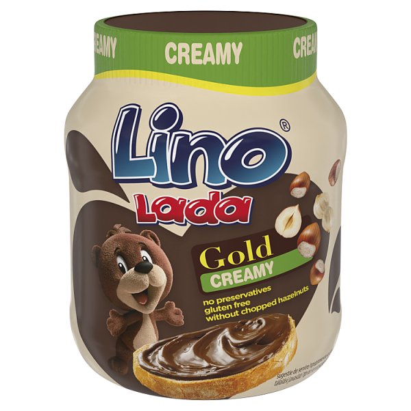 Lino Lada Gold Creamy Krem do smarowania z orzechami laskowymi i kakao 350 g