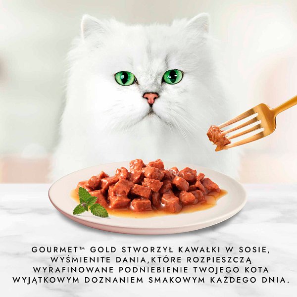 Gourmet Gold Karma dla kotów łosoś i kurczak w sosie z pomidorami 85 g