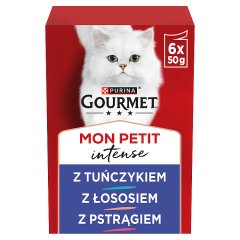 Gourmet Mon Petit Intense Karma dla kotów delikatne kawałki w pysznym sosie 6 x 50 g