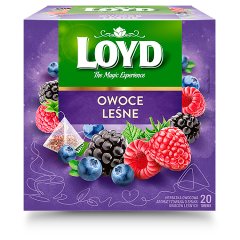 Loyd Herbatka owocowa aromatyzowana owoce leśne 40 g (20 x 2 g)