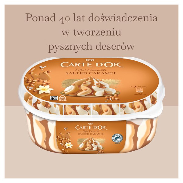 Carte D'Or Les Desserts Lody karmelowe i lody waniliowe 825 ml