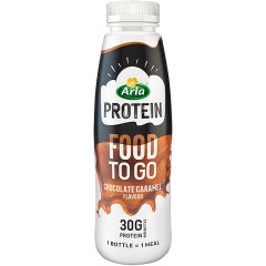 Arla Food to Go Wysokobiałkowy napój mleczny o smaku czekoladowo-karmelowym 500 ml
