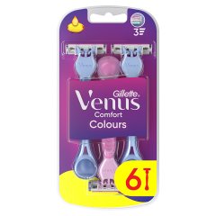 Gillette Venus Comfort Colours Maszynki Jednorazowe Do Golenia, Opakowanie 6 Sztuk