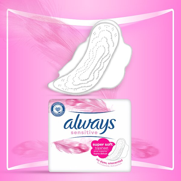 Always Ultra Sensitive Super (rozmiar 2) Podpaski ze skrzydełkami, 16 sztuk