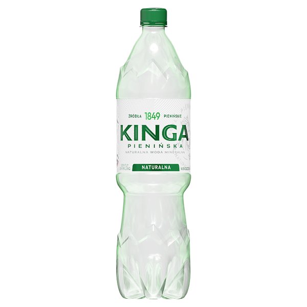 Woda delikatnie gazowana Kinga Pienińska mineralna naturalna doliczana jest kaucja 0,50 zł
