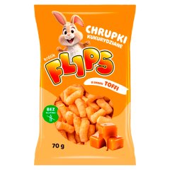 Flips Chrupki kukurydziane o smaku toffi 70 g