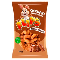 Flips Chrupki kukurydziane czekoladowe 70 g