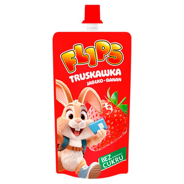 Flips Mus truskawka jabłko-banan 100 g