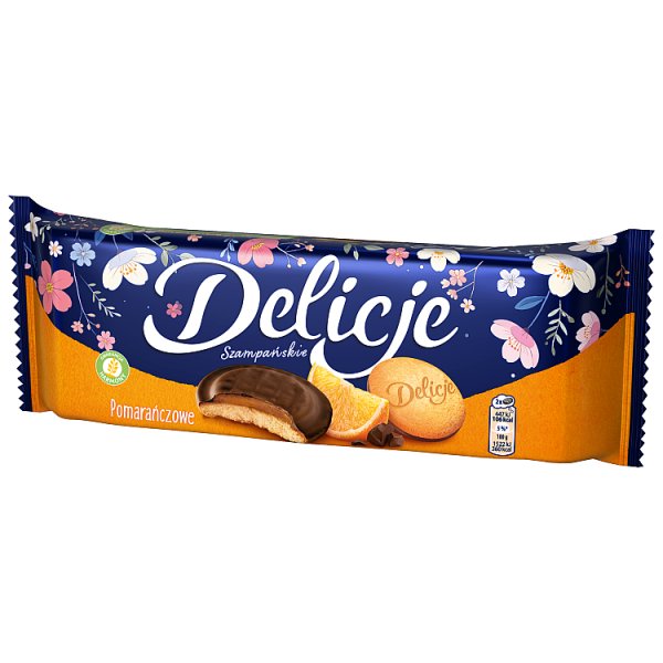 Delicje Szampańskie biszkopty z galaretką pomarańczową - 147 g