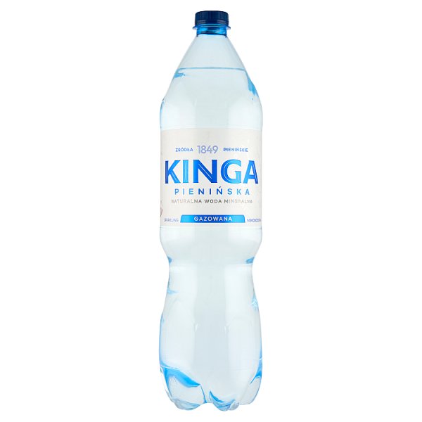 Woda gazowana Kinga Pienińska mineralna doliczana jest kaucja 0,50 zł