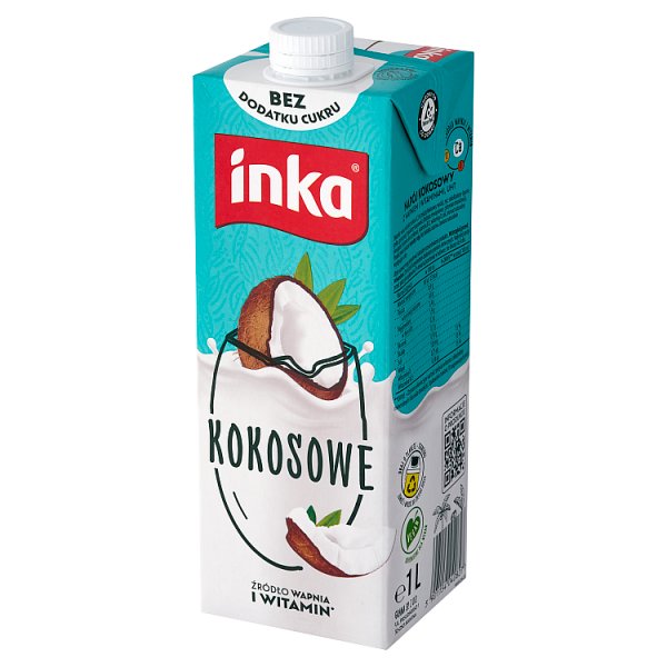 Inka Napój kokosowy z wapniem i witaminami 1 l