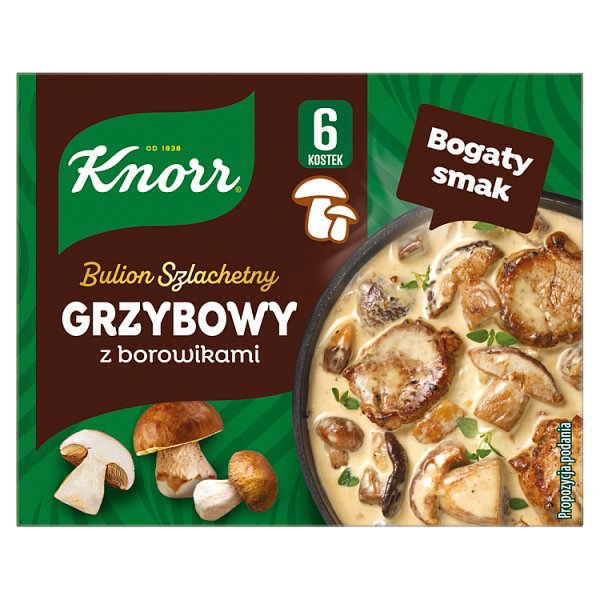 Knorr Bulion szlachetny grzybowy z borowikami 60 g (6 x 10 g)