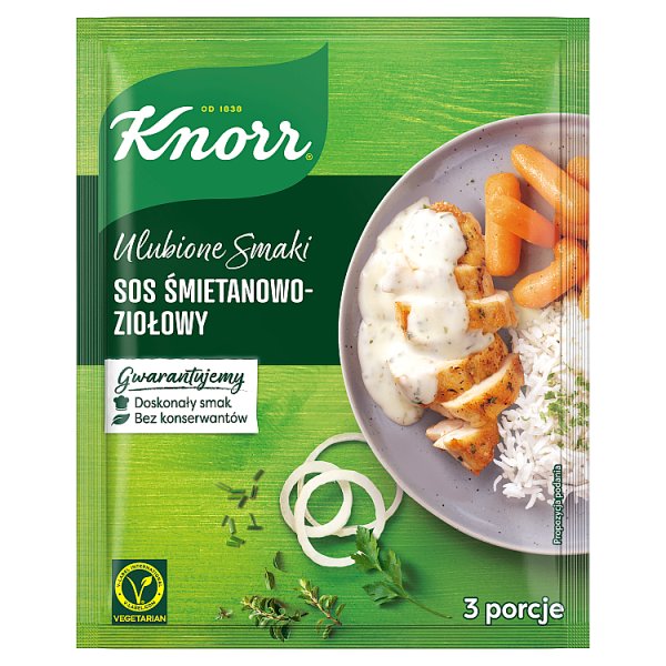 Knorr Ulubione Smaki Sos śmietanowo-ziołowy 29 g