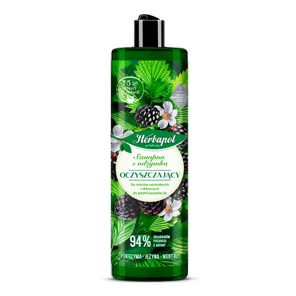 Herbapol Szampon z odżywką oczyszczający 400 ml
