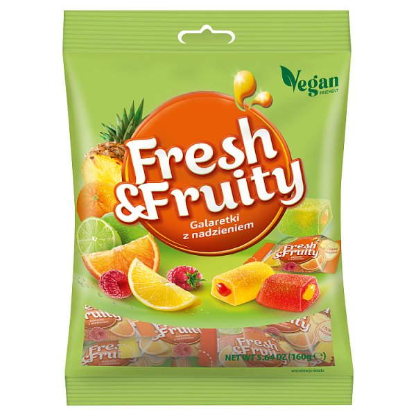 Fresh &amp; Fruity Galaretki z nadzieniem 160 g