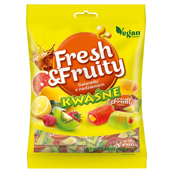 Fresh &amp; Fruity Galaretki z nadzieniem kwaśne 160 g