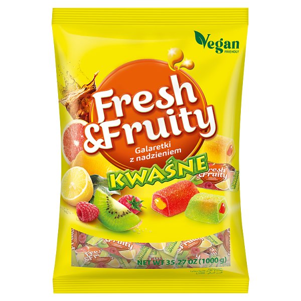 Fresh &amp; Fruity Galaretki z nadzieniem kwaśne 1000 g