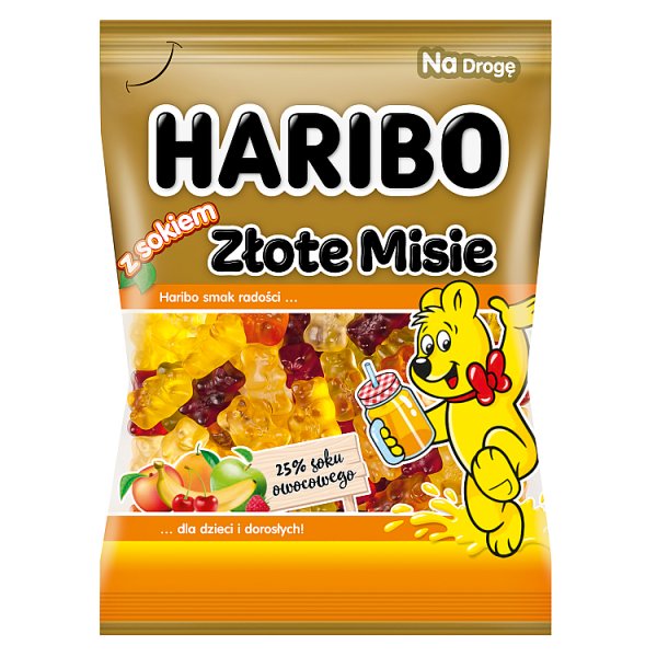 Haribo Złote Misie Żelki owocowe z sokiem 85 g
