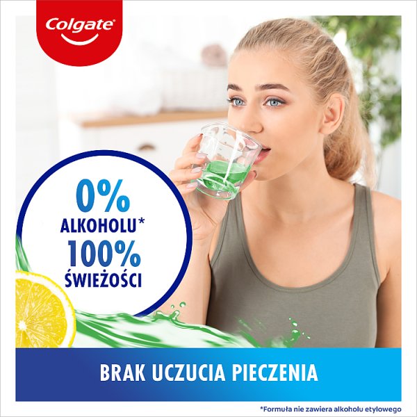 Płyn do płukania jamy ustnej Colgate Plax Herbal Fresh o smaku zielonej herbaty i cytryny