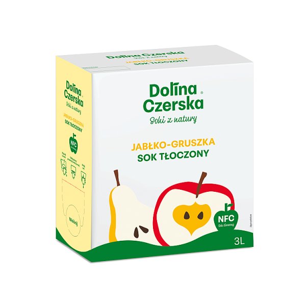 Dolina Czerska Sok tłoczony jabłko-gruszka 3 l