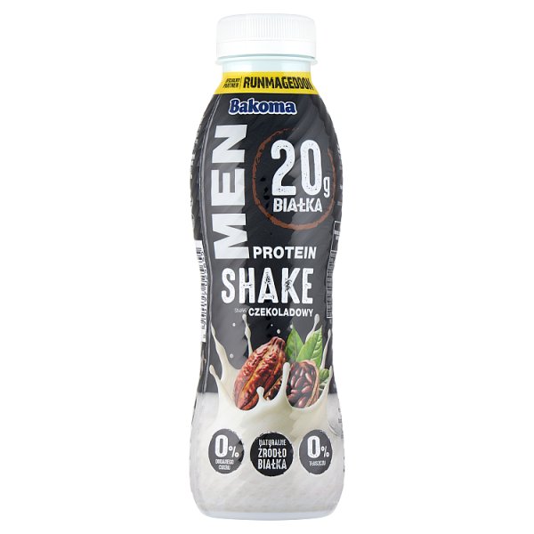 Bakoma Men Protein Shake smak czekoladowy 380 g