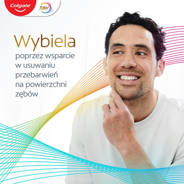 Colgate Total Whitening multiochronna pasta do zębów z fluorem, miętowa 75 ml