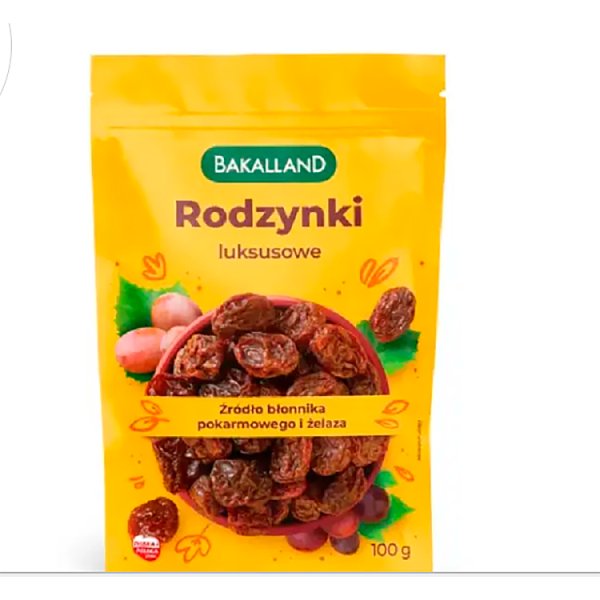Bakalland Rodzynki luksusowe 100 g