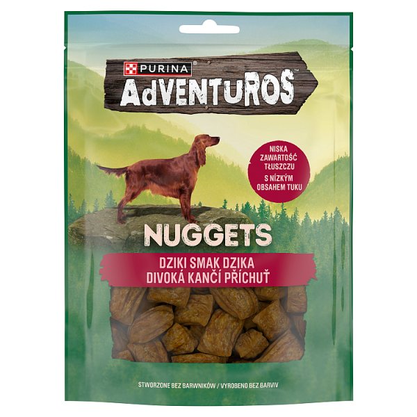 Purina AdVENTuROS Nuggets Uzupełniająca karma dla dorosłych psów dziki smak dzika 90 g