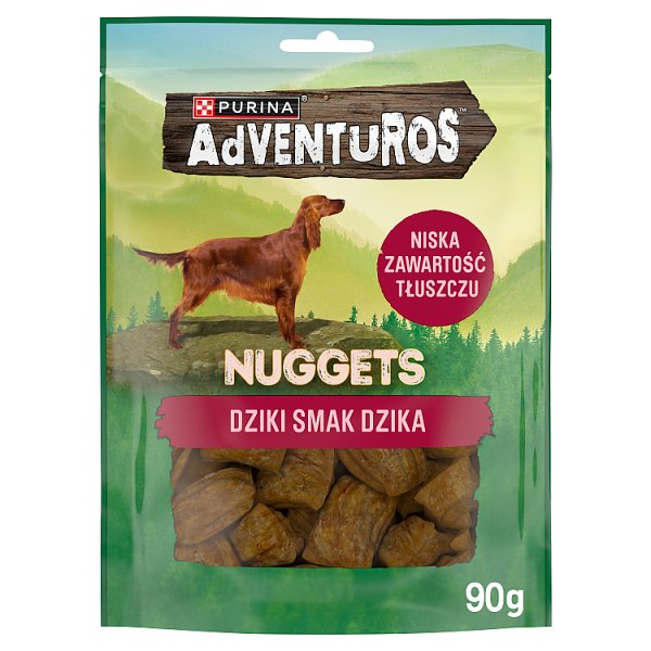 Purina AdVENTuROS Nuggets Uzupełniająca karma dla dorosłych psów dziki smak dzika 90 g
