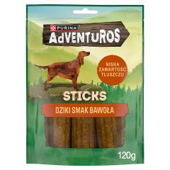 Purina AdVENTuROS Sticks Uzupełniająca karma dla dorosłych psów dziki smak bawoła 120 g